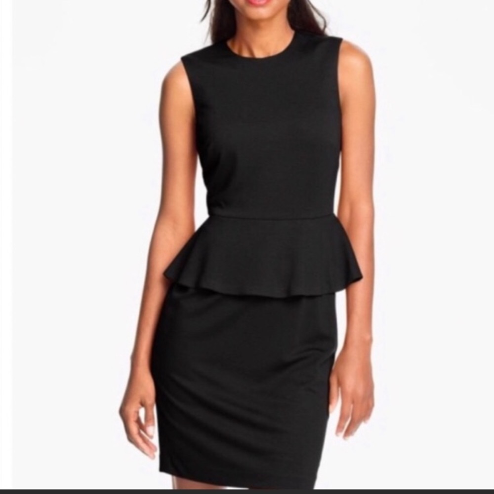 Vince Camuto Black Peplum Dress
